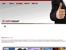 Tablet Screenshot of citygroupqatar.com